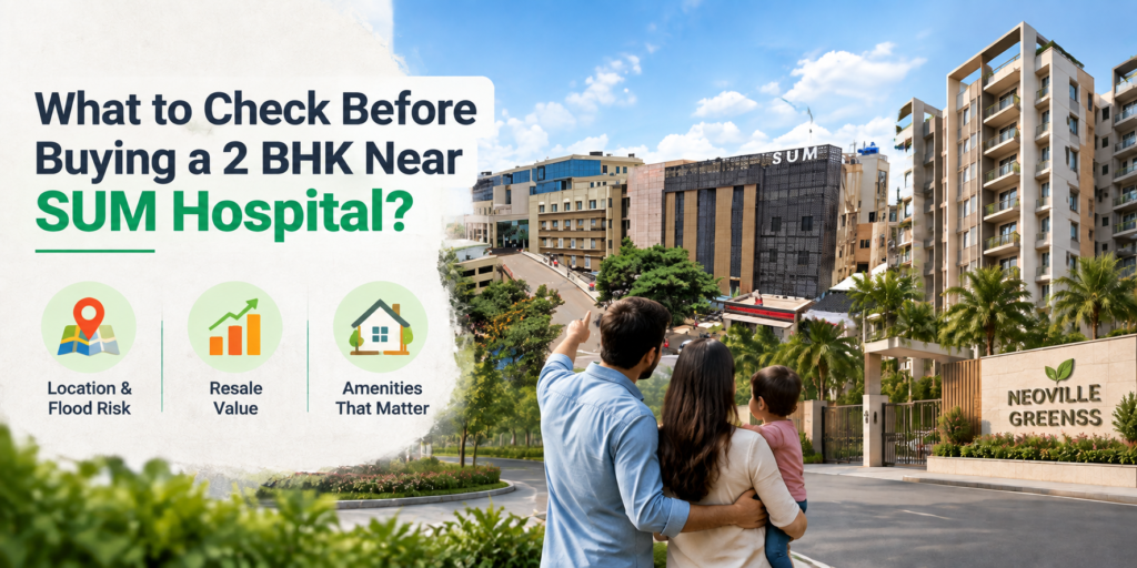 What to Check Before Buying a 2 BHK Near SUM Hospital